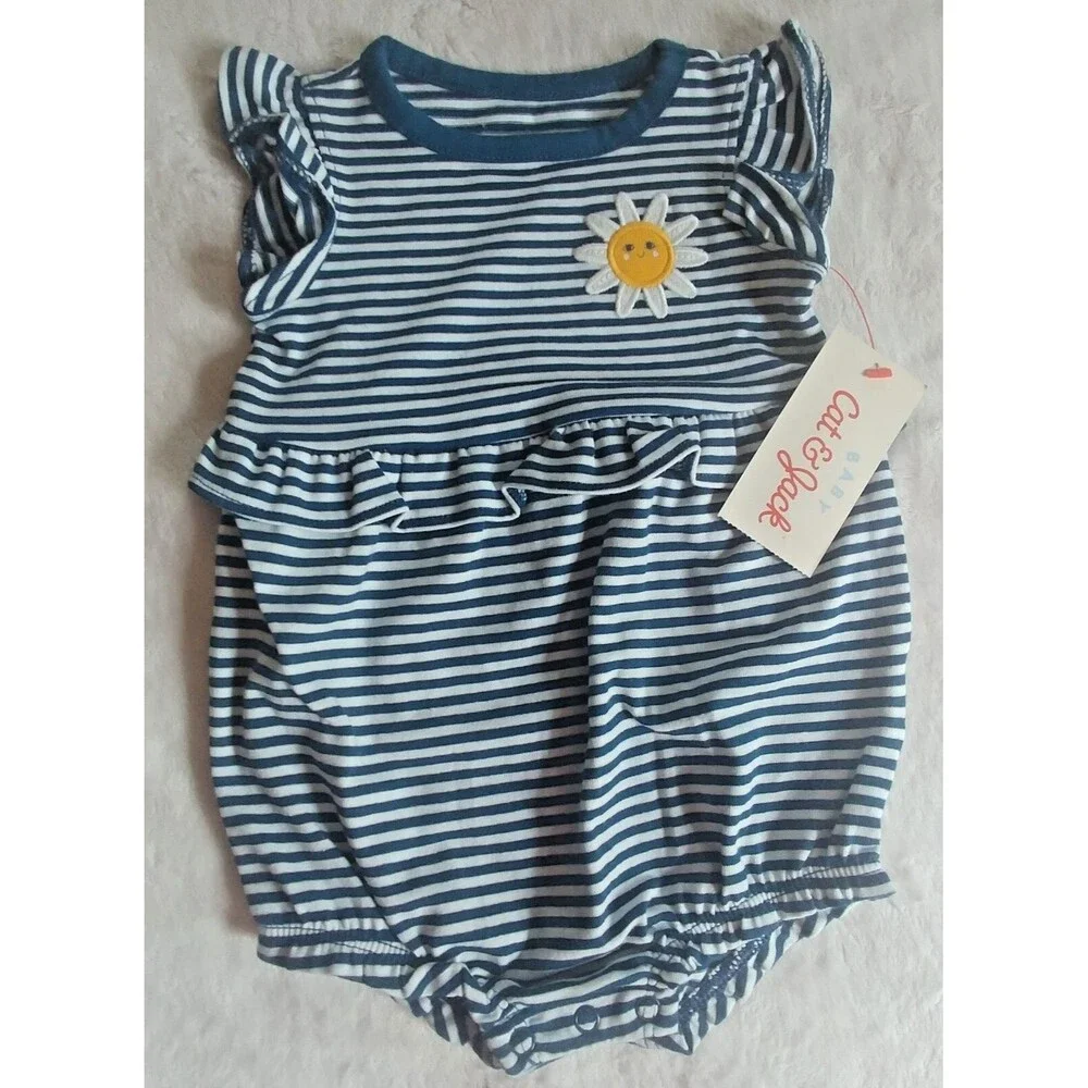 shorts 0 to 3 months New romper Cat and Jack Girls baby 1 piece sleeveless
